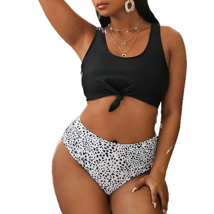 Damen Bikini-Set mit kreativem Knotendesign und hochgeschnittenen Höschen Echo Archiv