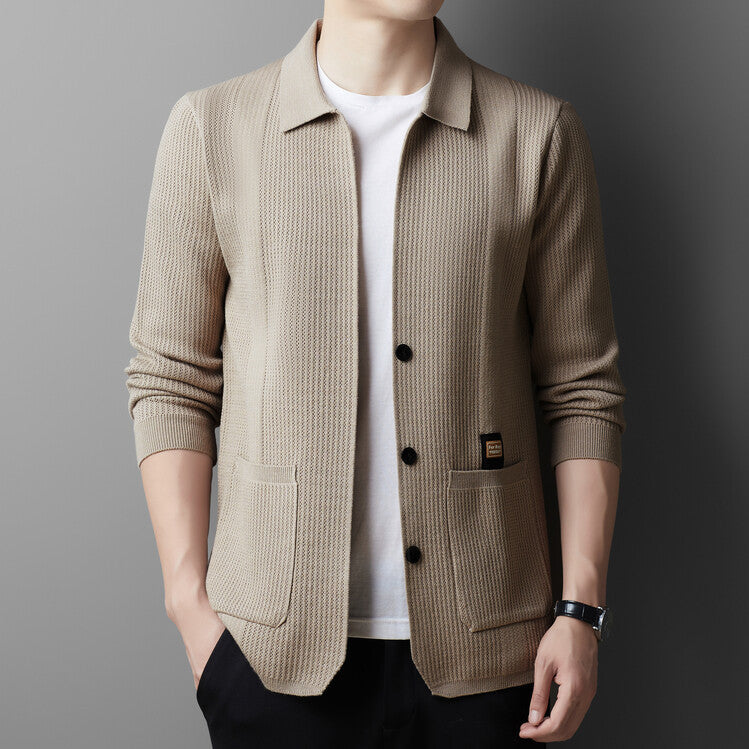 Herren lässige Strickjacke Echoarchiv