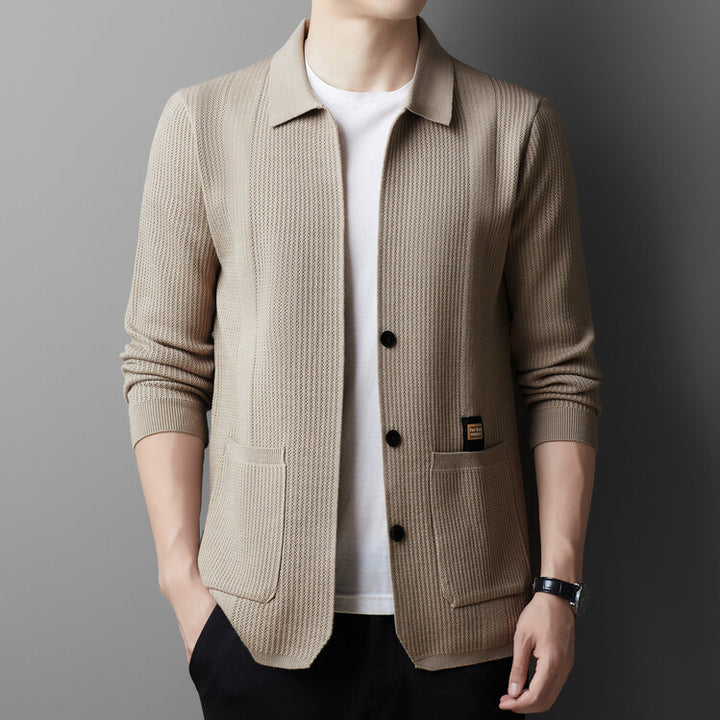 Herren lässige Strickjacke Echoarchiv