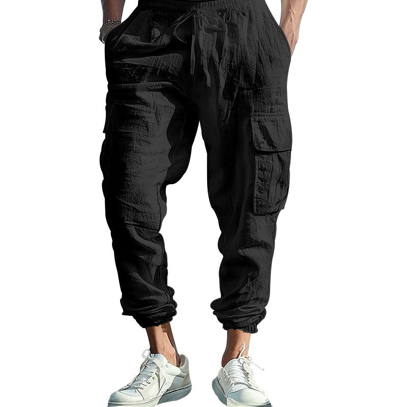 Herren modische Cargo-Hose mit elastischem Bund und praktischen Seitentaschen Echoarchiv