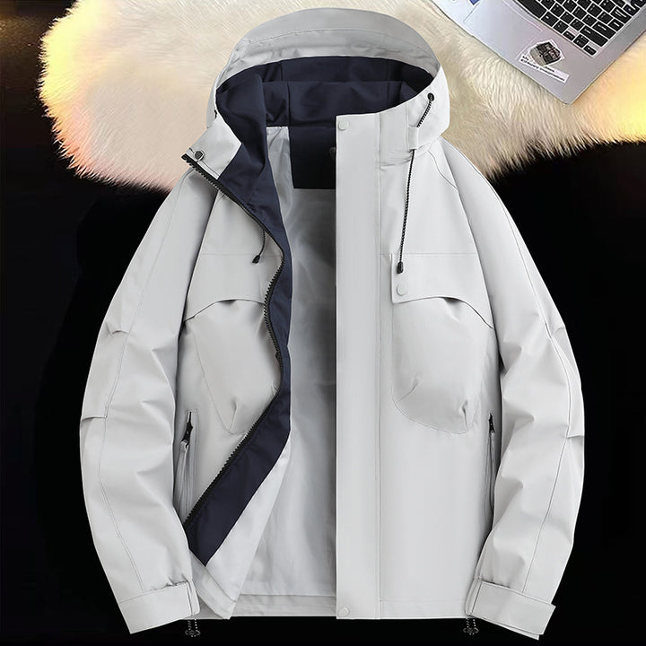 Herren atmungsaktive und wasserabweisende Funktionsjacke mit großzügigen Taschen Echoarchiv