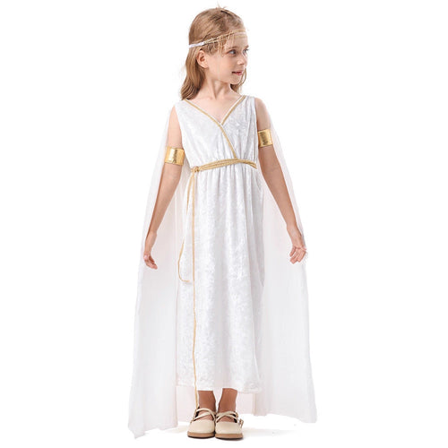Damen mythologisches Kostümkleid mit fließendem Umhang Echo Archiv