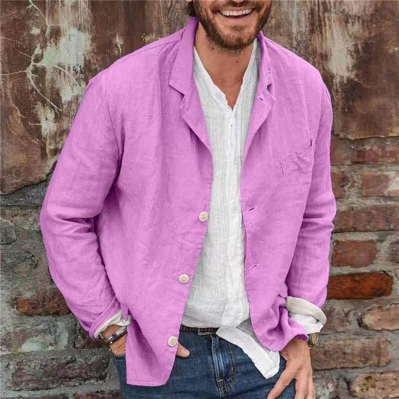 Herren Leichte und bequeme Sommerjacke aus Leinen Echoarchiv