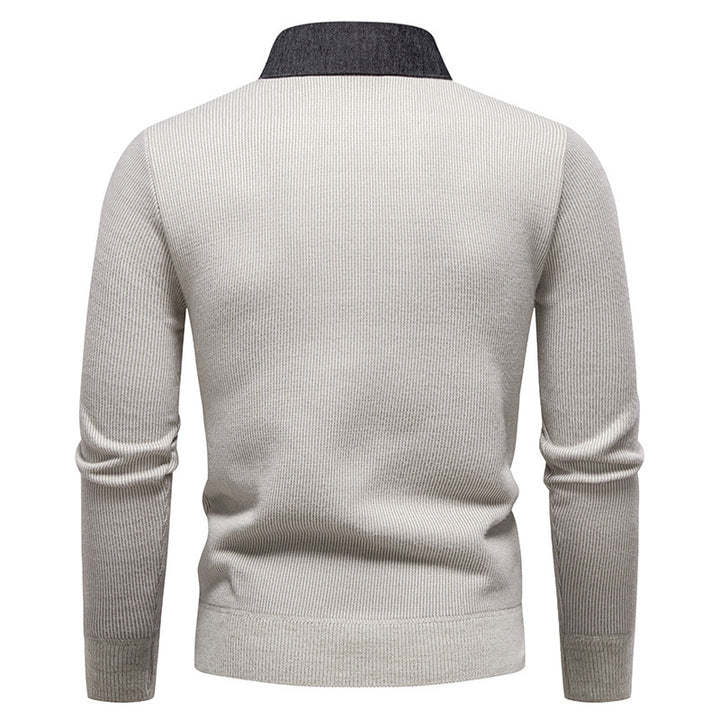 Herren modischer Pullover mit modernem Kragen und hochwertigem Material Echoarchiv