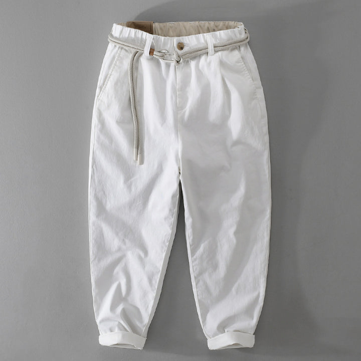 Herren Kordelbund-Tapered-Hose aus Baumwollmix mit elastischem Bund und konischem Bein Echoarchiv