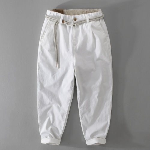 Herren Kordelbund-Tapered-Hose aus Baumwollmix mit elastischem Bund und konischem Bein Echoarchiv