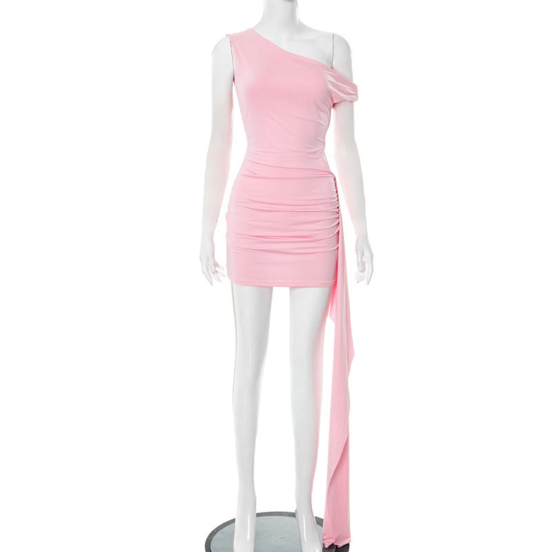 Damen figurbetontes Ein-Schulter Kleid mit Cut-out-Design Echo Archiv