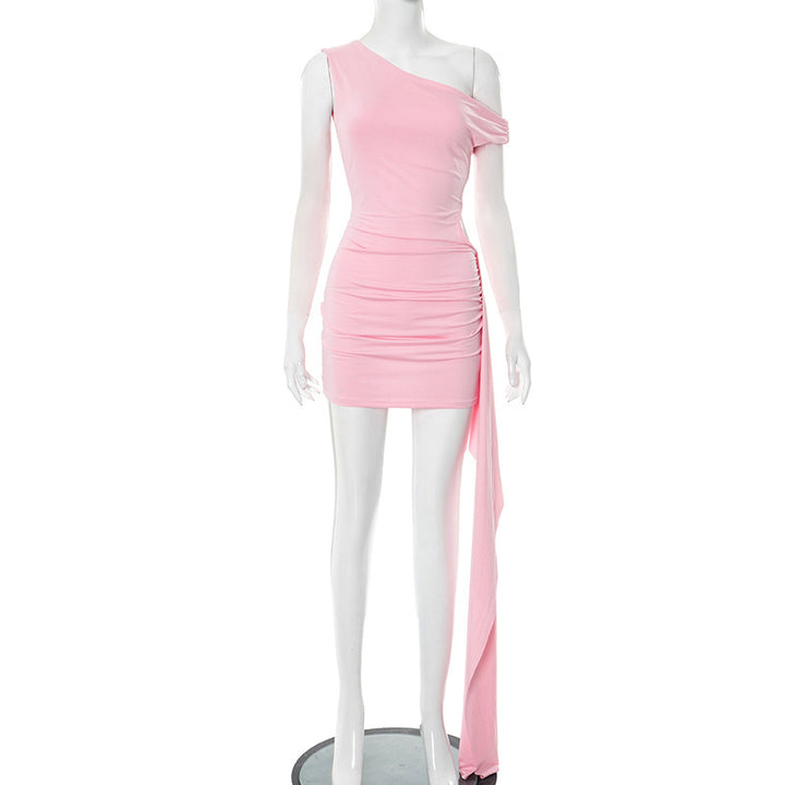 Damen figurbetontes Ein-Schulter Kleid mit Cut-out-Design Echo Archiv