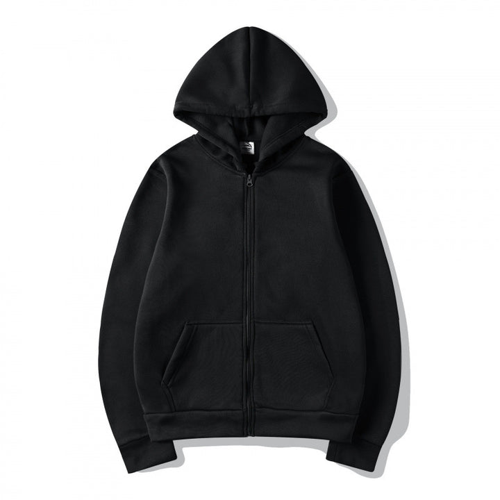 Damen Sportlicher Kapuzenpullover mit durchgehendem Reißverschluss und Tasche Echoarchiv