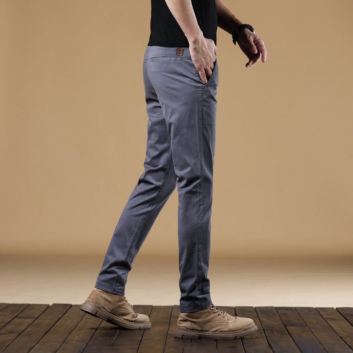 Herren Locker geschnittene Baumwoll-Chino mit Komfortbund und dezentem Stretch Echo Archiv