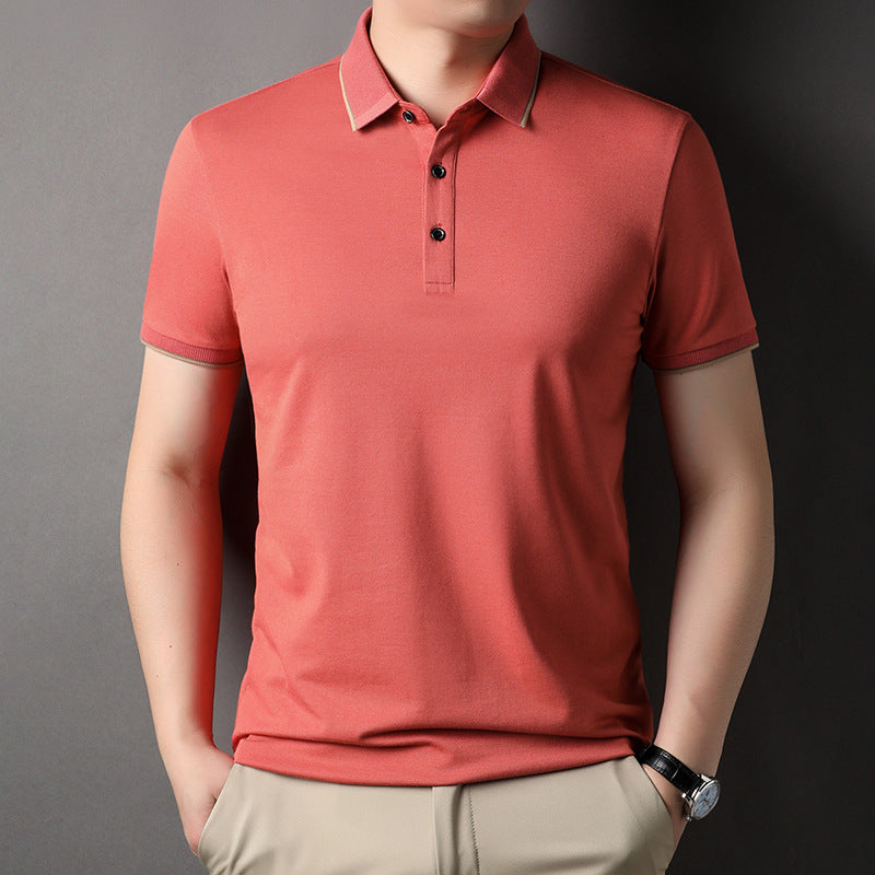 Herren Poloshirt mit feinem Piqué-Gewebe und kontrastierendem Kragen Echoarchiv
