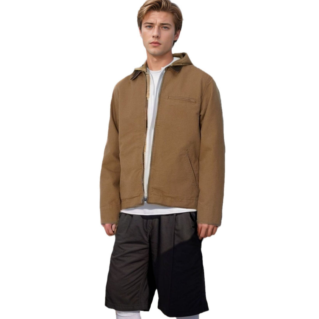 Herren lässige Übergangsjacke mit praktischen Taschen Echoarchiv