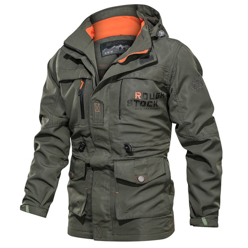 Herren nan wasserfeste und winddichte Outdoorparka mit abnehmbarer Kapuze Echo Archiv