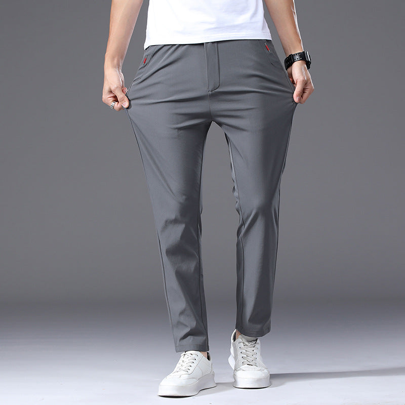 Herren modische und bequeme Chino-Hose mit elastischem Bund Echoarchiv