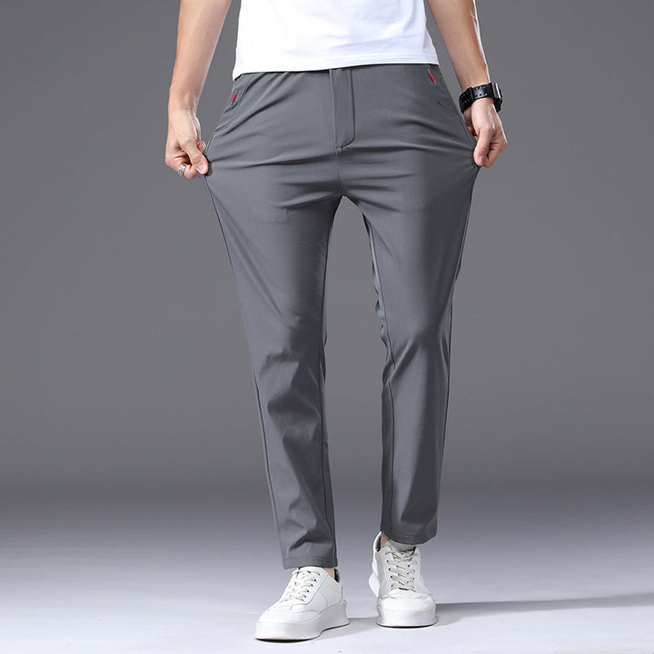 Herren modische und bequeme Chino-Hose mit elastischem Bund Echoarchiv