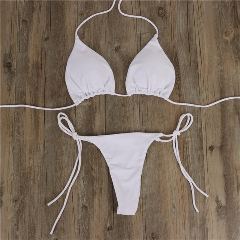 Damen Bikini-Set mit verstellbaren Trägern und minimalistischem Design Echoarchiv