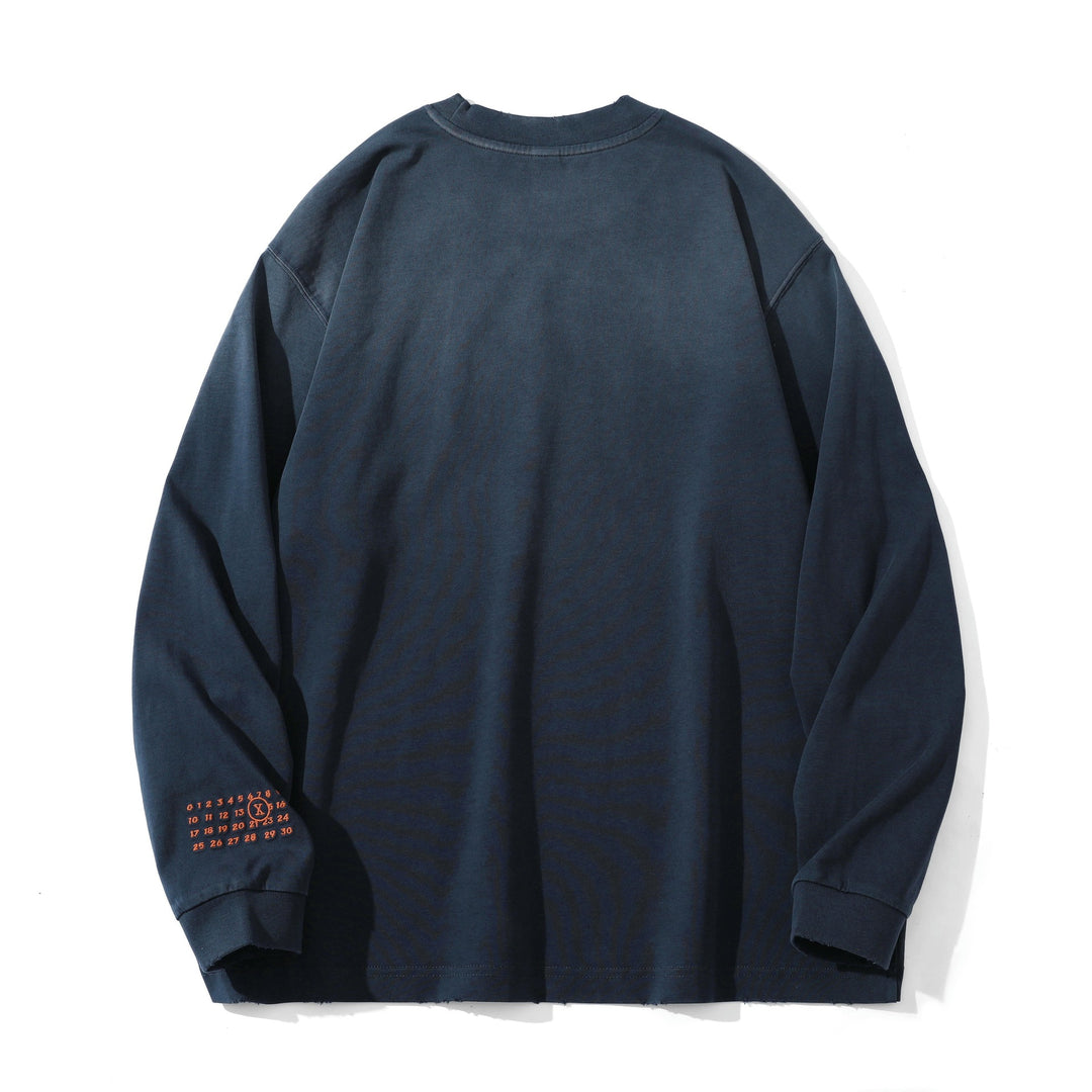 Unisex Oversize-Sweatshirt mit Vintage-Altschrift-Stickerei Echoarchiv