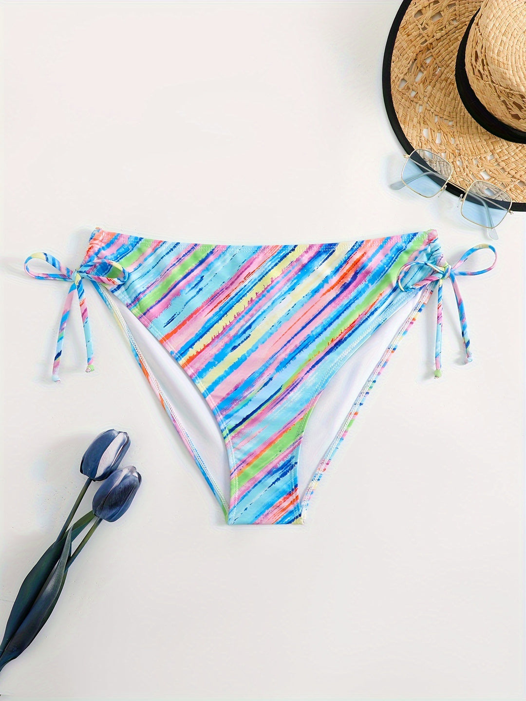 Damen Bikinihose mit seitlichen Bindebändern Echo Archiv