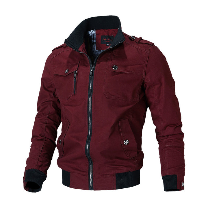 Herren nan robuste Canvas-Field-Bomberjacke Echo Archiv