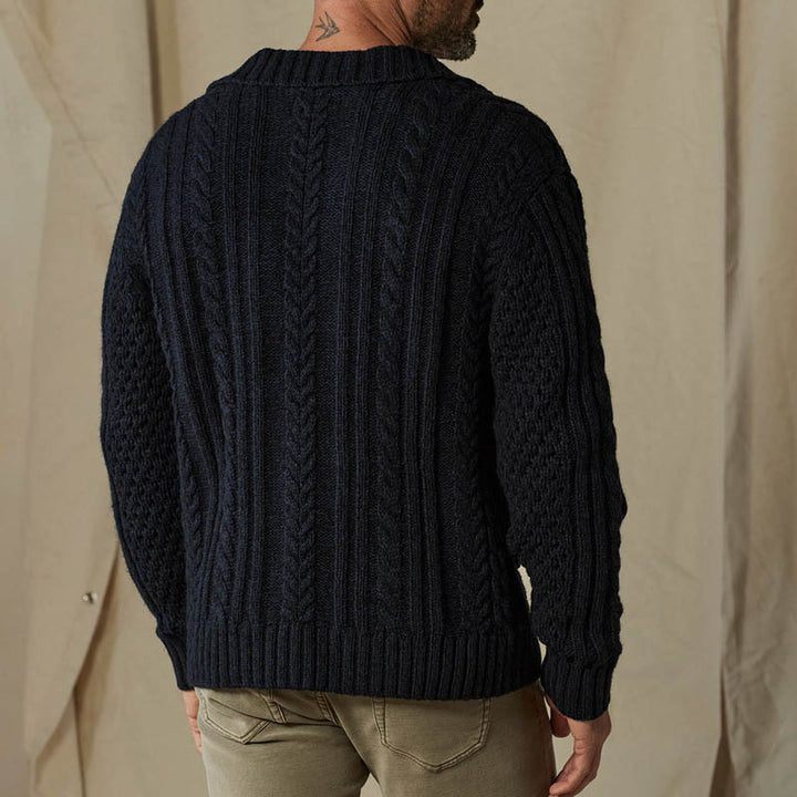Herren Strickjacke mit Karomuster Echoarchiv