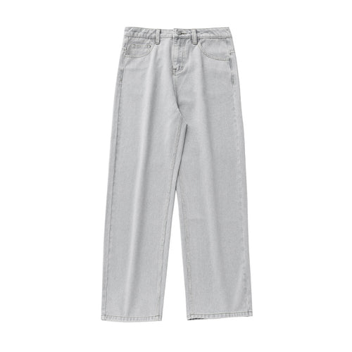 Damen Hochtaillierte Gerade-geschnittene Jeanshose mit weitem Bein und Five-Pocket-Design Echo Archiv