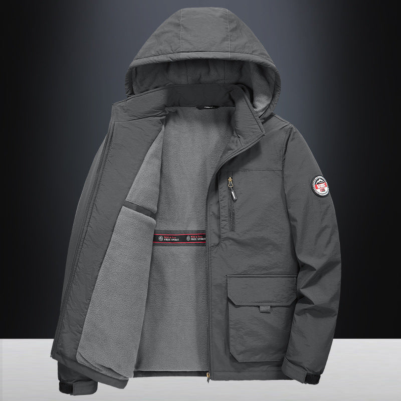 Herren Technische Übergangsjacke mit Fleece-Innenfutter Echo Archiv