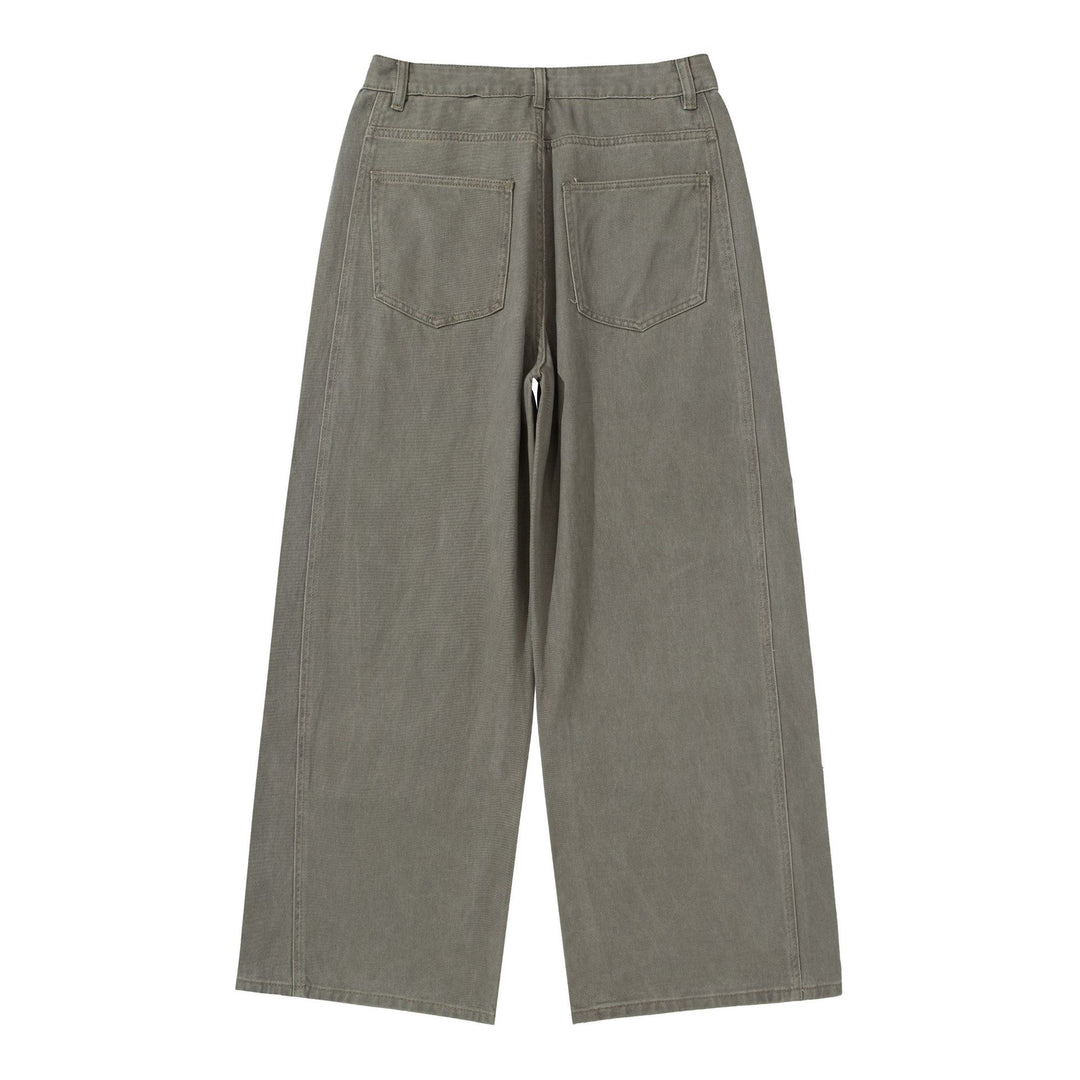 Damen Hochtaillierte Utility-Culotte-Hose mit weitem Bein und aufgesetzten Taschen Echoarchiv