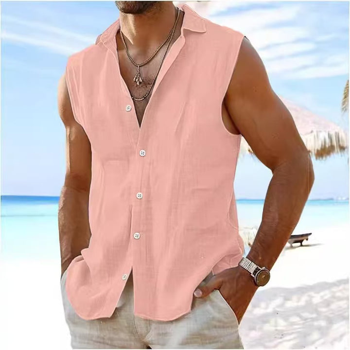 Herren Freizeit Sommer Weste Shirt Echoarchiv