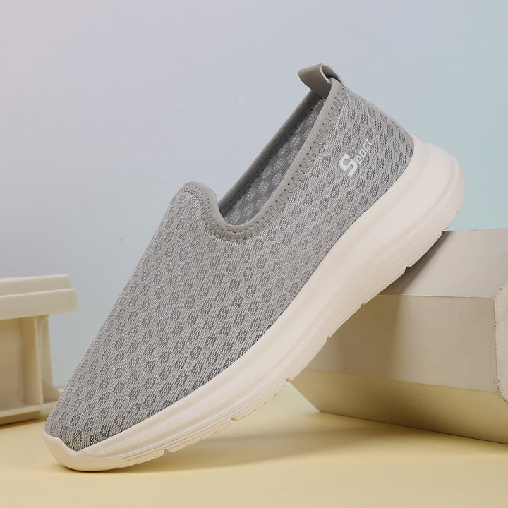 Damen nan ultraleichter Strick-Schlupfschuh mit nahtlosem Obermaterial, gepolsterter Komfortsohle und flexibler Laufsohle Echo Archiv