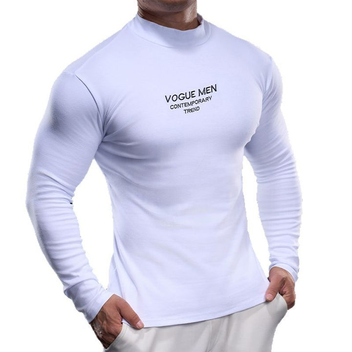 Herren Hochgeschlossenes Langarmshirt Echoarchiv