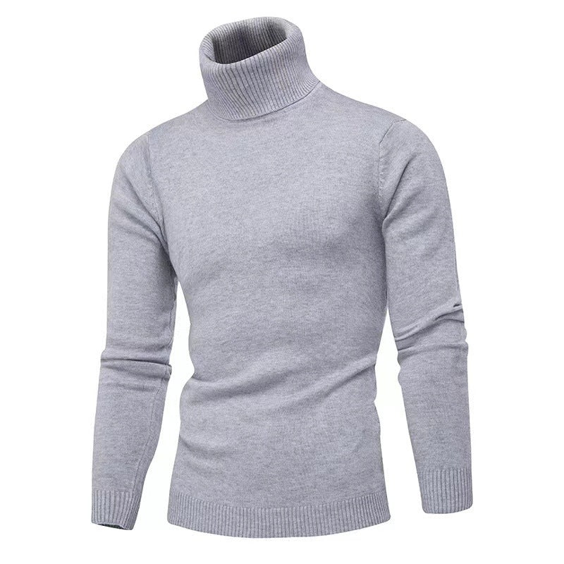 Herren Rollkragenpullover aus feiner Baumwolle mit figurbetontem Schnitt Echoarchiv