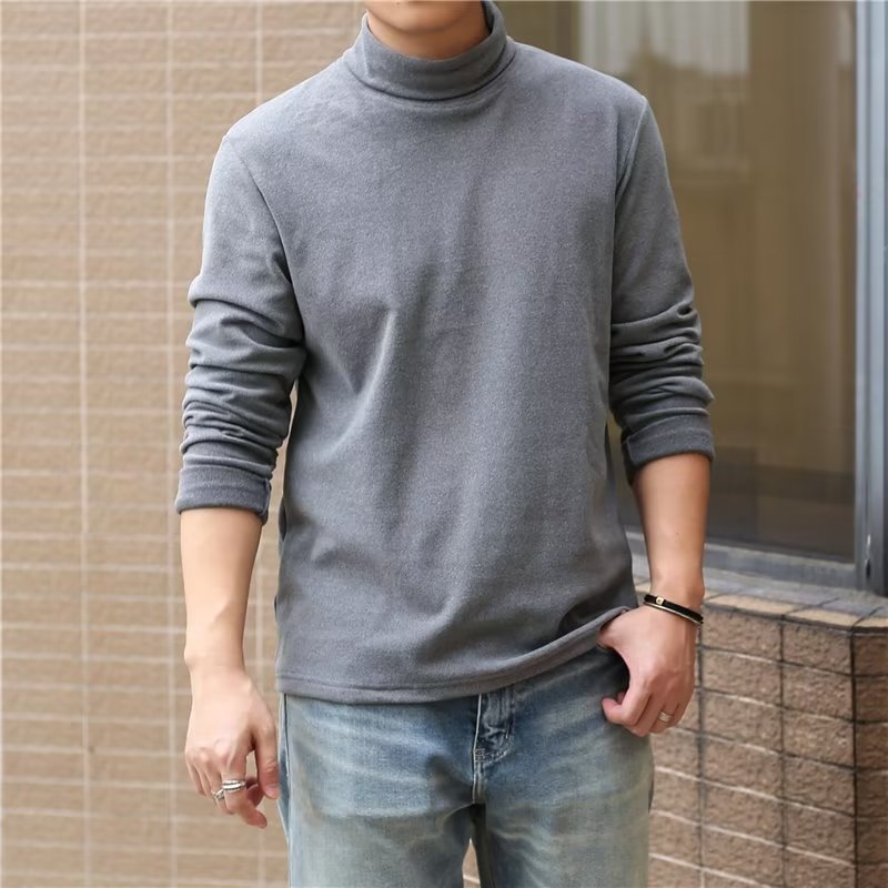 Herren Hochkragenpullover aus weichem Material Echoarchiv