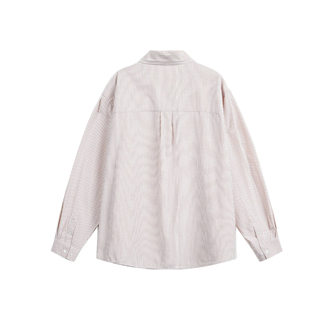 Unisex Leichtes Oversize-Hemd im Boxy-Relaxed‑Schnitt mit Kentkragen und Brusttasche Echoarchiv