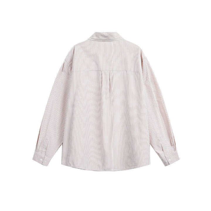 Unisex Leichtes Oversize-Hemd im Boxy-Relaxed‑Schnitt mit Kentkragen und Brusttasche Echoarchiv