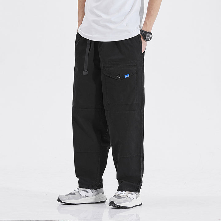 Herren bequeme Cargo-Hose mit vielen Taschen und elastischem Bund Echoarchiv