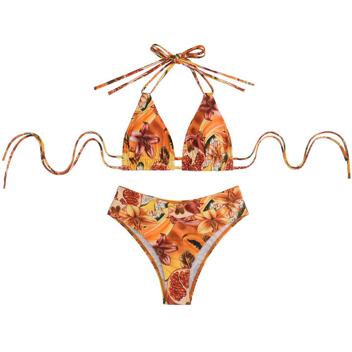 Damen Triangel-Bikini mit raffinierten Fruchtmotiven Echo Archiv
