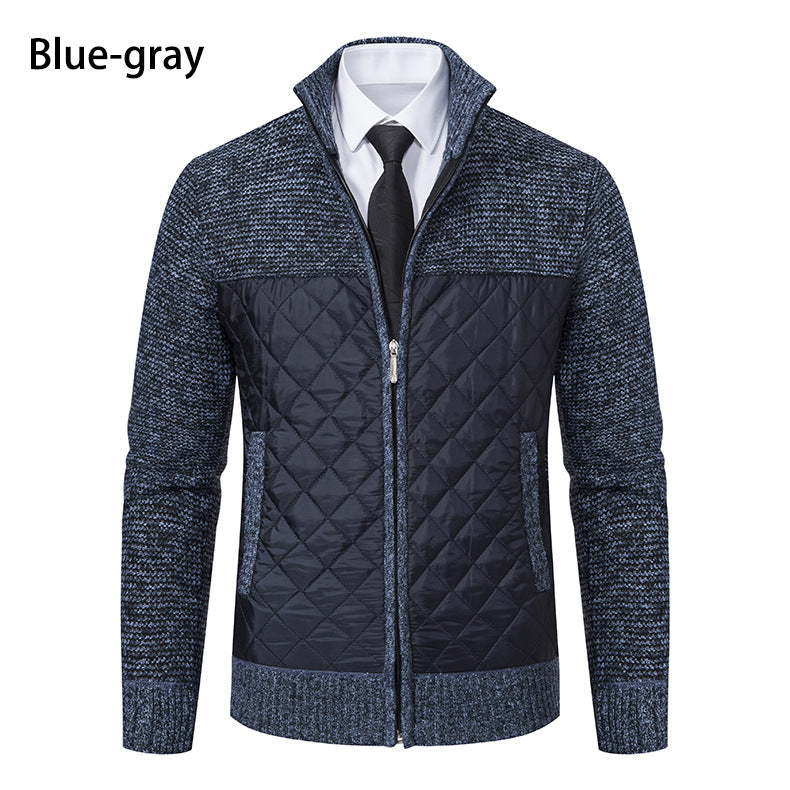 Herren gesteppte Freizeitjacke mit hochschließendem Kragen und praktischen Taschen Echoarchiv