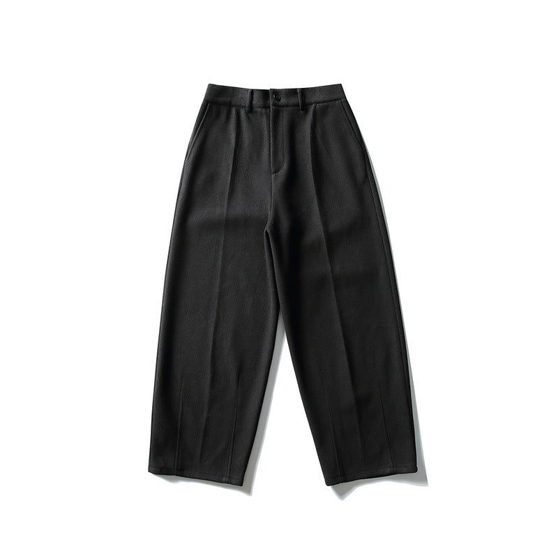 Damen Weite Cropped-Hose mit Bügelfalte und hoher Taille Echoarchiv