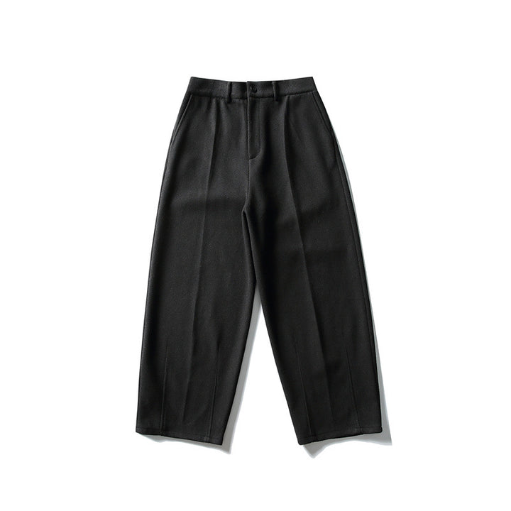 Damen Weite Cropped-Hose mit Bügelfalte und hoher Taille Echoarchiv