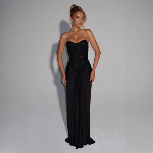 Damen Strapless Glamour- Abendkleid mit drapierter Taille Echo Archiv
