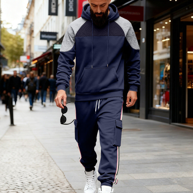 Herren nan zweiteiliges Utility-Freizeitset mit Kapuzenpullover und Cargo-Jogginghose Echo Archiv