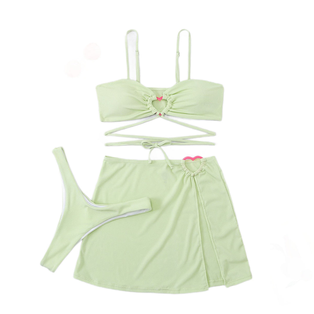 Damen Stylish Bikini-Set mit verspieltem Rock Echo Archiv