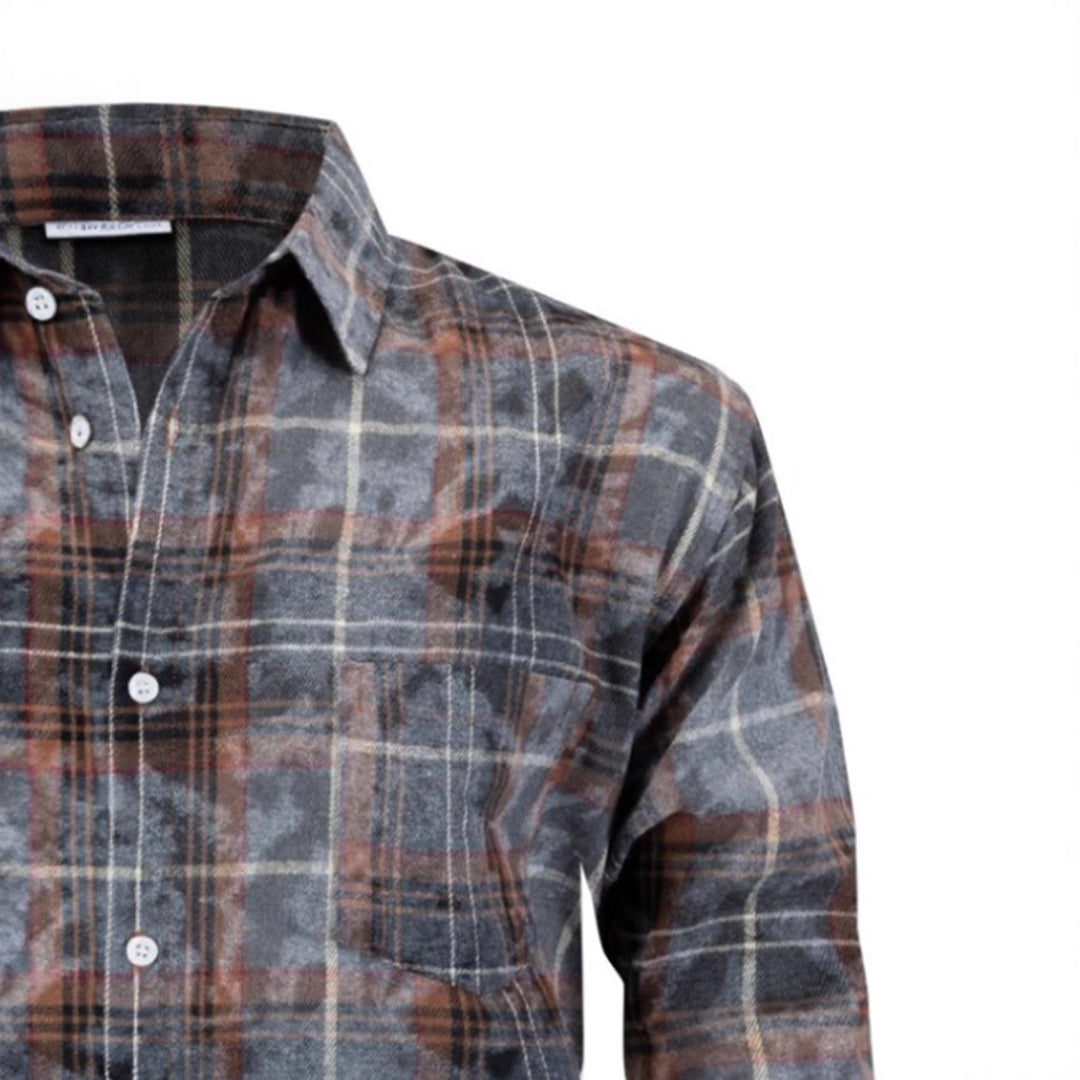 Herren Checkered Flanellhemd Echoarchiv