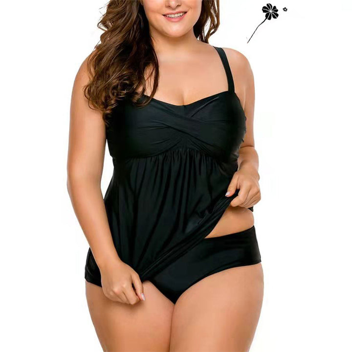 Damen Tankini-Badeanzug mit schmeichelndem Schnitt und verstellbaren Trägern Echo Archiv