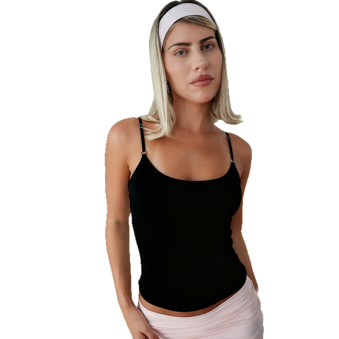 Damen Spaghetti-Träger Top aus hochwertiger Baumwollmischung Echo Archiv