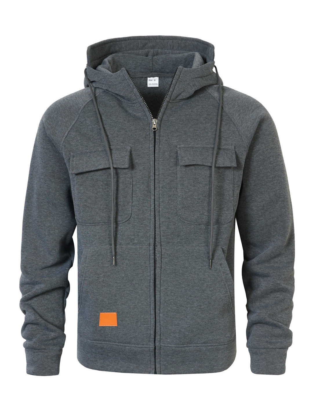 Herren Kapuzenjacke mit nachhaltigem Baumwollmix und praktischen Taschen Echoarchiv