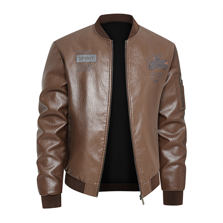 Herren Vintage Bikerjacke im Lederlook Echoarchiv