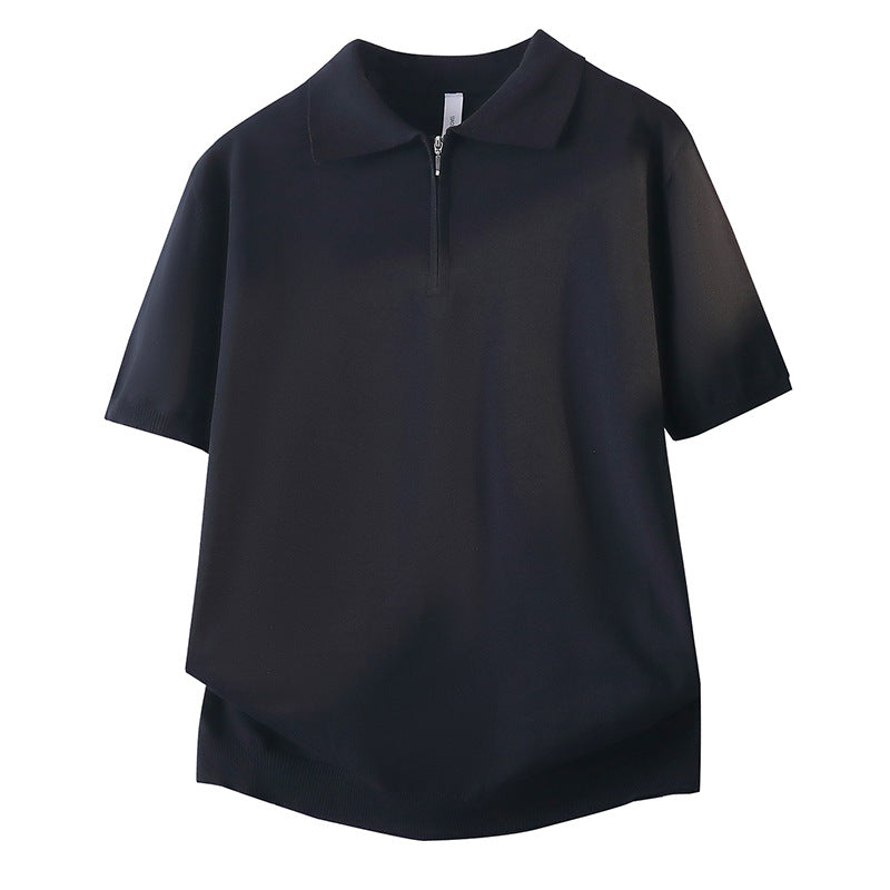 Damen Kurzarm Poloshirt mit Reißverschluss – Avérine