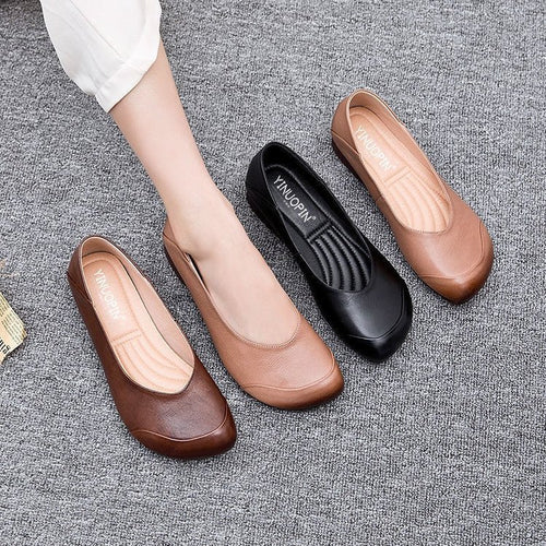 Damen nan elegante Slipper-Ballerina mit ergonomischem Komfortfußbett und dezenter Ziernaht Echo Archiv