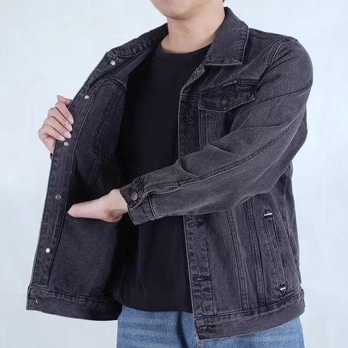 Herren Modische Denimjacke mit modernen Details Echoarchiv